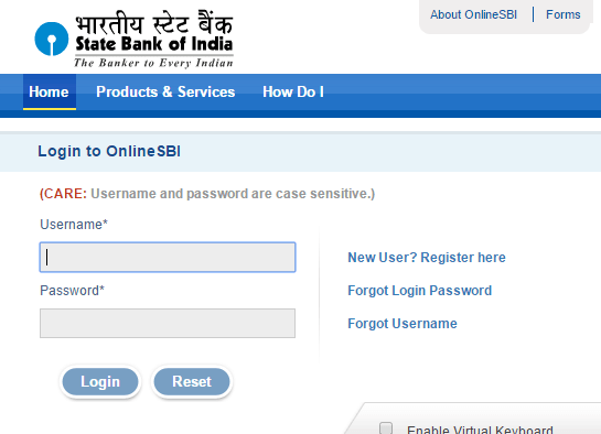 activate online sbi internet banking