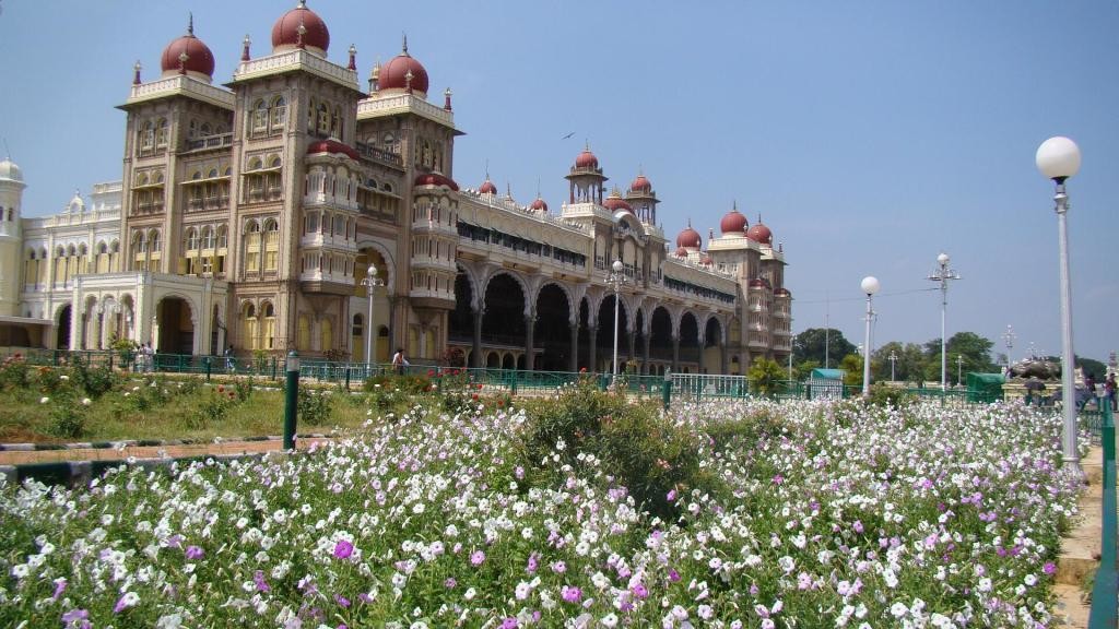 Mysore Palace Garden View