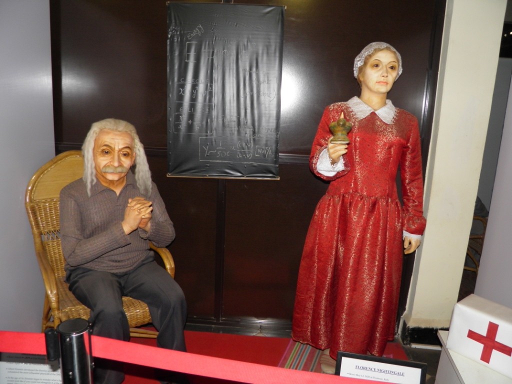 Albert Eintein & Florence Nightingale Wax Statue