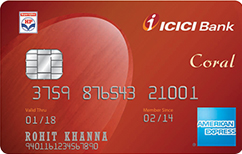 credit card against fixed deposit icici coral 