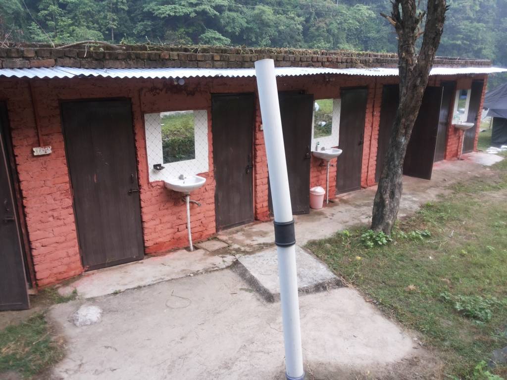 Washrooms at Jungle Camp, Rishikesh