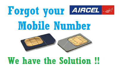 How to check your AIRCEL mobile number