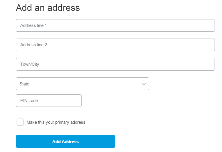 Add Postal Address in PayPal Account