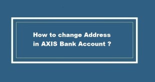 How to change address in AXIS Bank account