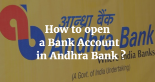How to open a Bank Account in Andhra Bank