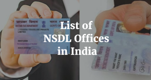 List of NSDL Offices in India with Addresses