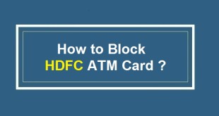 How to Block HDFC ATM Card