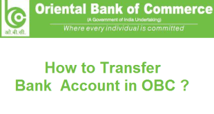How to Transfer Bank Account in OBC