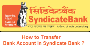 How to Transfer Bank Account in Syndicate Bank