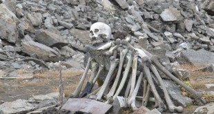 Skeletons at Roopkund Lake