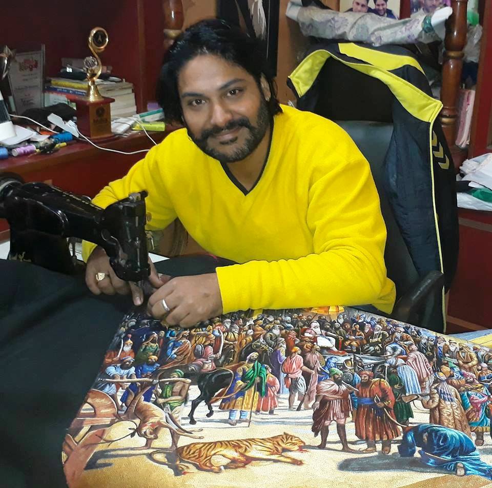 Arun Kumar Bajaj - The only Sewing Machine Artist in the World
